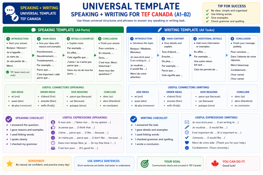 Universal Template (Speaking + Writing) test 6