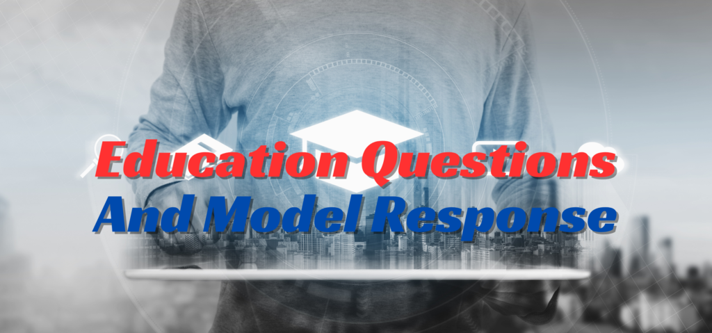 education questions and model response