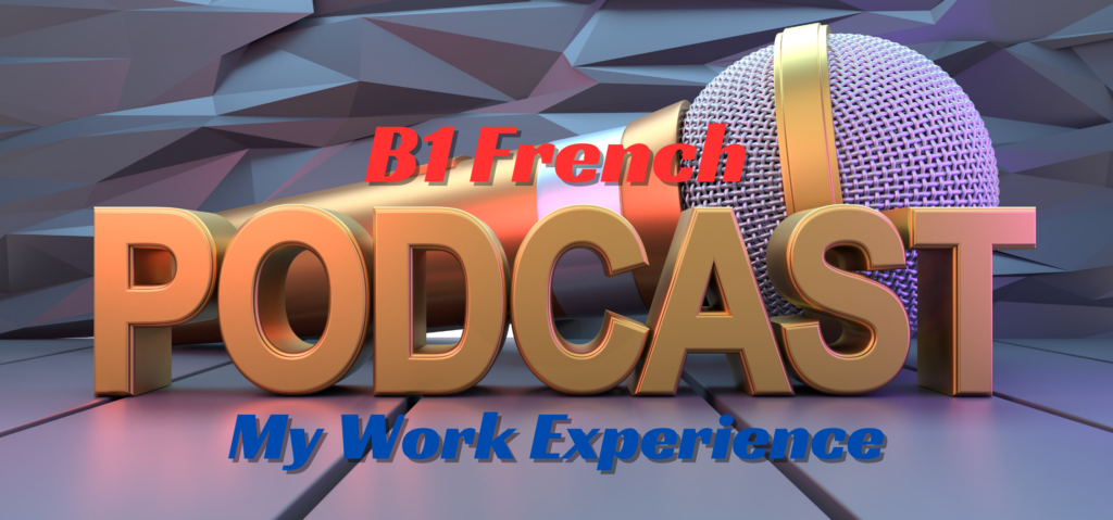 french | podcast b1 — my work experience