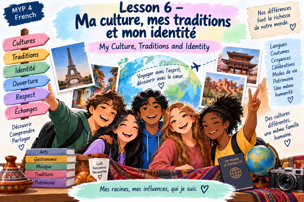 Lesson 6 – Ma culture, mes traditions et mon identité | My Culture, Traditions and Identity 63847627648678548245827